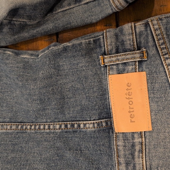 Retrofete Sibi Puff Sleeve Denim Mini Dress - Picture 7 of 9